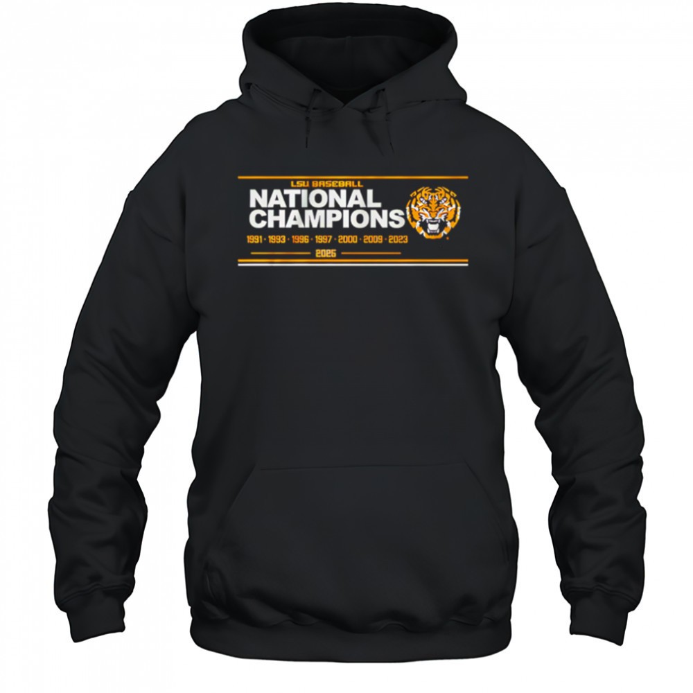 LSU Baseball 8x National Champions Sign shirt
