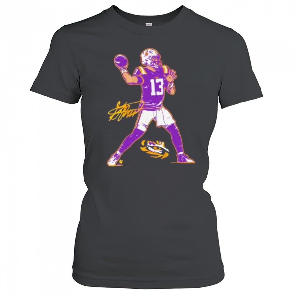 lsu-football-garrett-nussmeier-superstar-pose-signature-shirt-1dt1f6di LSU Football Garrett Nussmeier Superstar Pose signature shirt