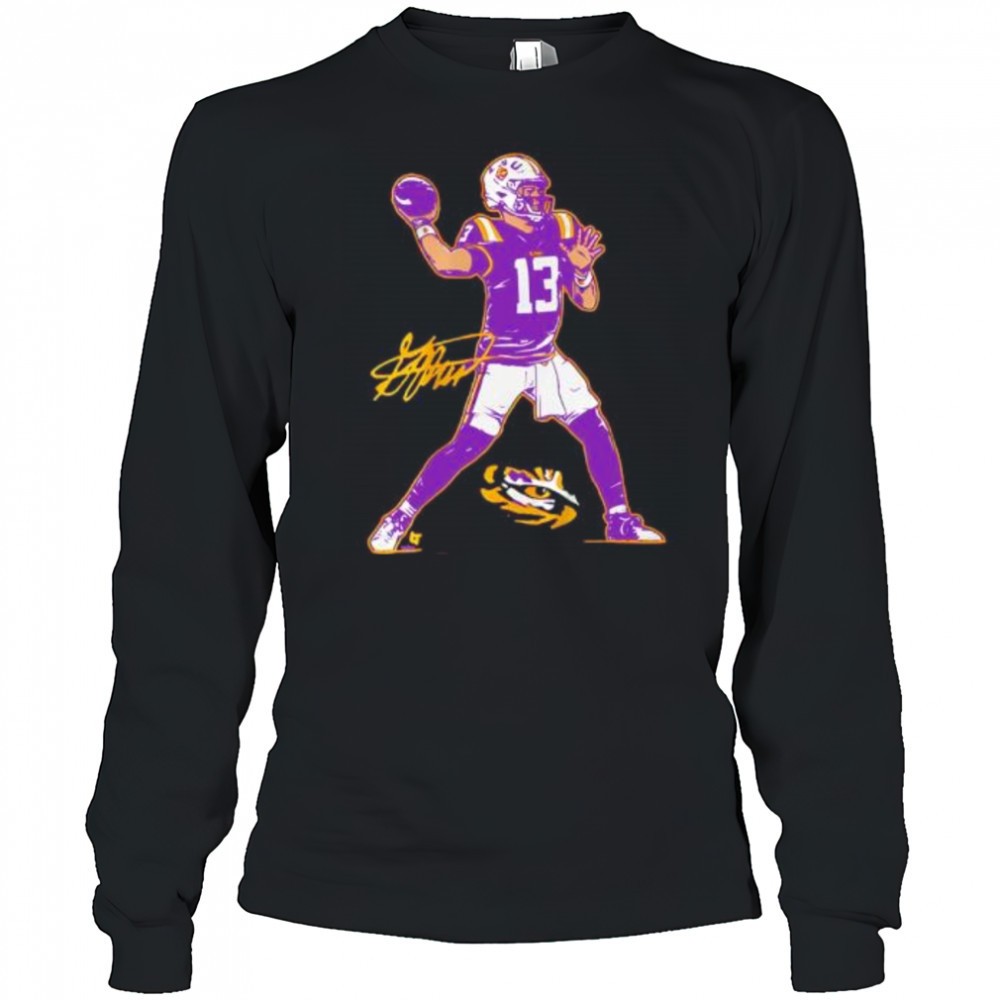 lsu-football-garrett-nussmeier-superstar-pose-signature-shirt-1dt1f6di LSU Football Garrett Nussmeier Superstar Pose signature shirt
