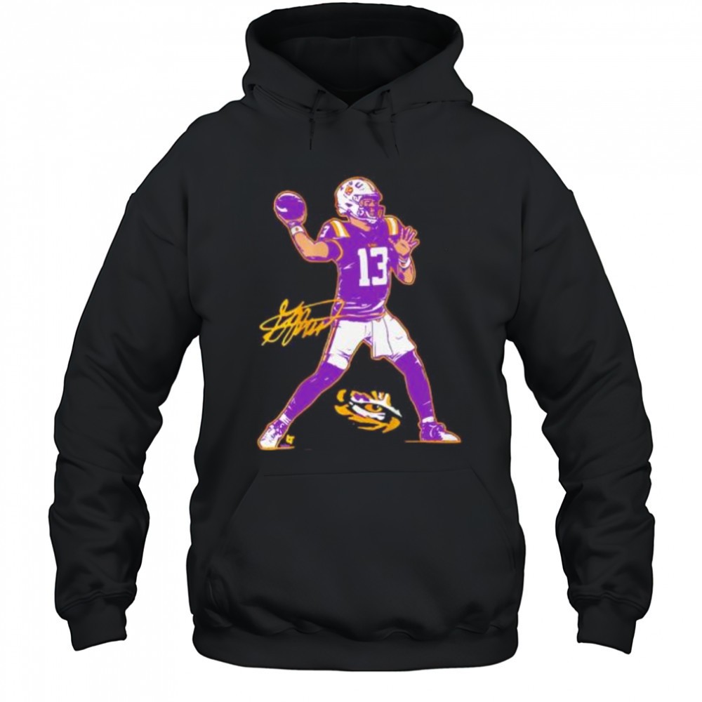 LSU Football Garrett Nussmeier Superstar Pose signature shirt