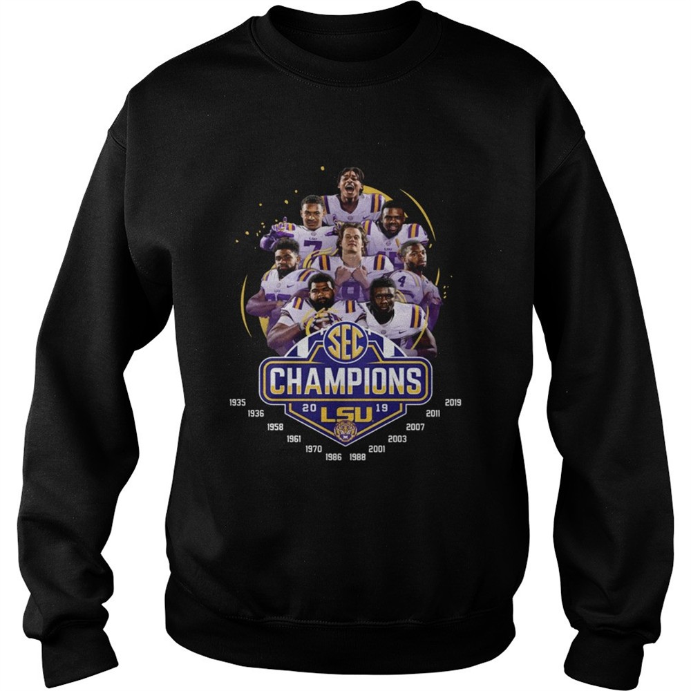 LSU Tigers 2019 Sec Champions Signature shirt