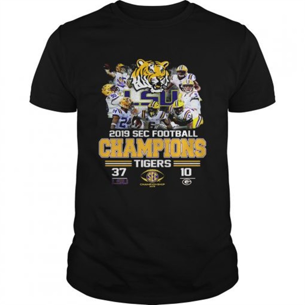 lsu-tigers-37-georgia-bulldogs-10-score-2019-sec-champions-shirt-ccnjk3zc LSU Tigers 37 Georgia Bulldogs 10 Score 2019 SEC Champions shirt
