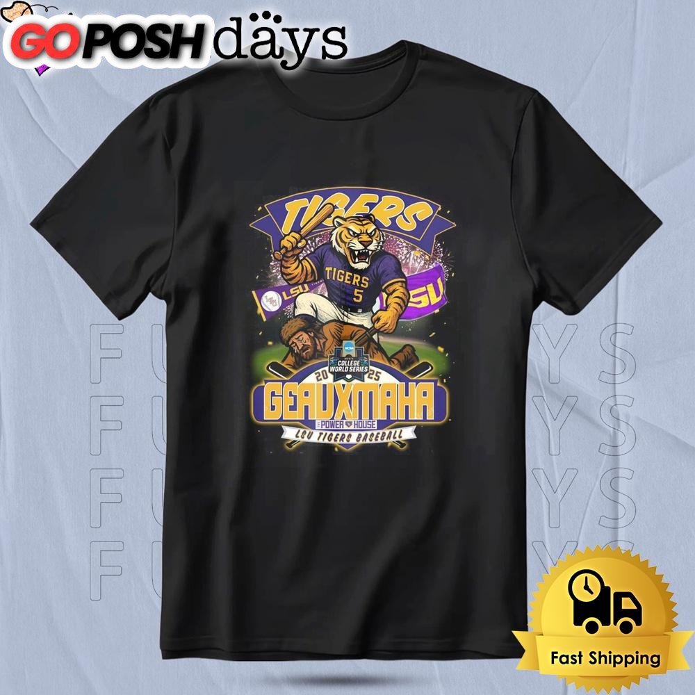 LSU Tigers baseball College World Series Geauxmaha Power House T Shirt