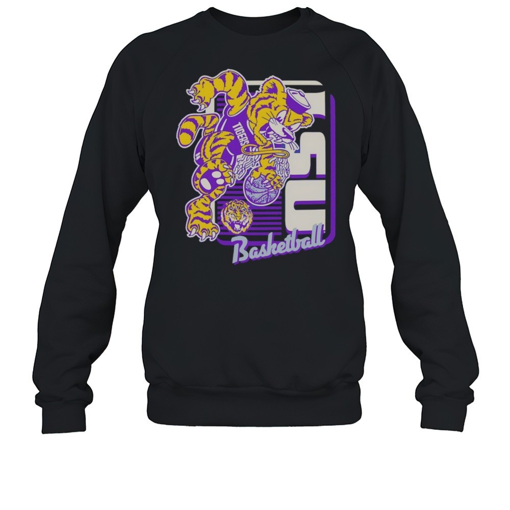 LSU Tigers Basketball Mascot Dunk Shirt