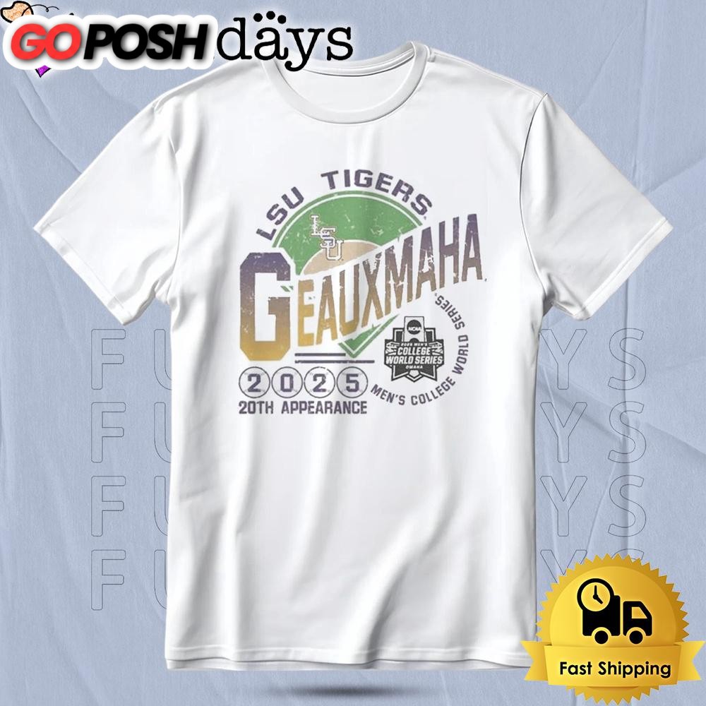 LSU Tigers College World Series Bound 2025 204h Appearance T Shirt
