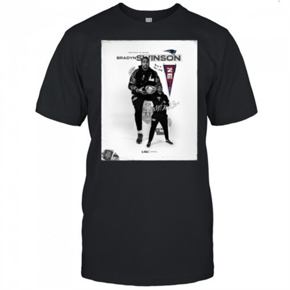 lsu-tigers-football-this-path-to-nflsu-new-england-patriots-select-bradyn-swinso-uwh8eo96 LSU Tigers Football This Path to NFLSU New England Patriots select Bradyn Swinson NFL Draft 2025 Signature Poster t-shirt