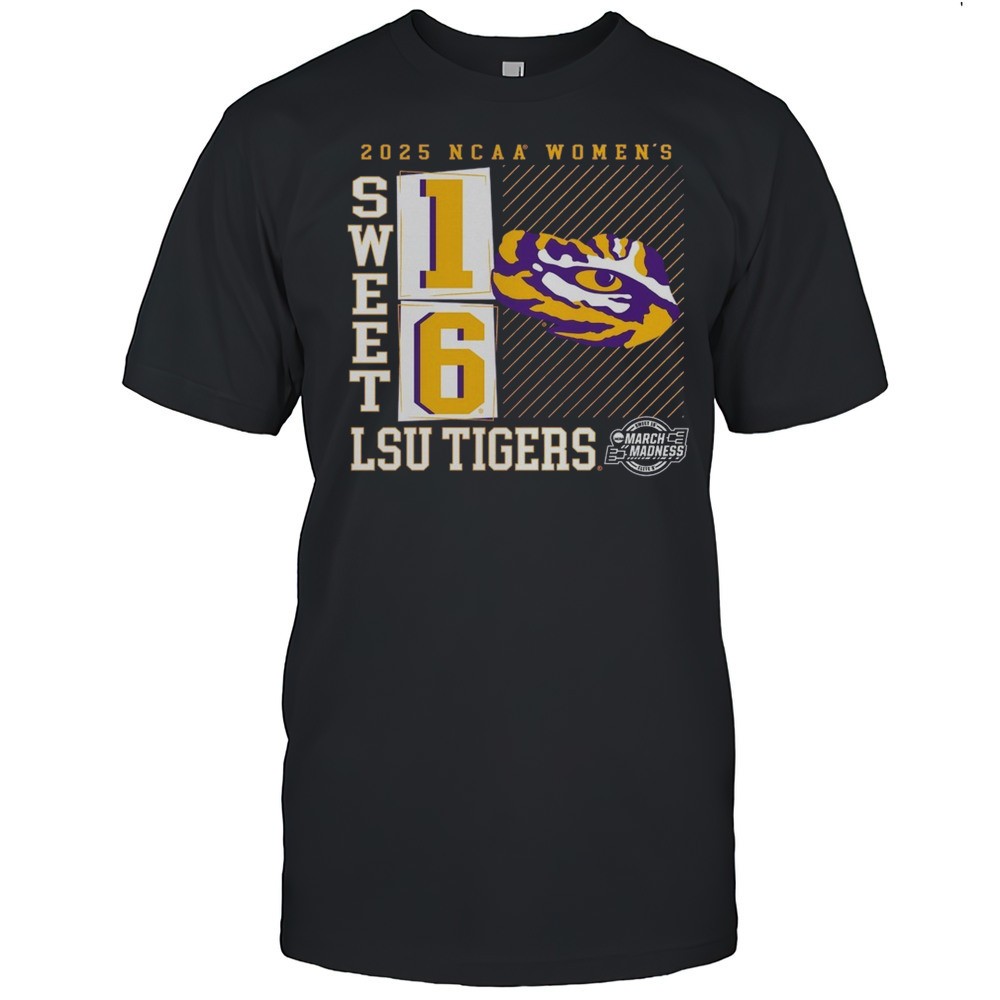 lsu-tigers-ncaa-womens-basketball-tournament-march-madness-sweet-16-elite-8-no-l-hlfp1t29 LSU Tigers NCAA Womens Basketball Tournament March Madness Sweet 16 Elite 8 No Look Pass 2025 Logo T-shirt