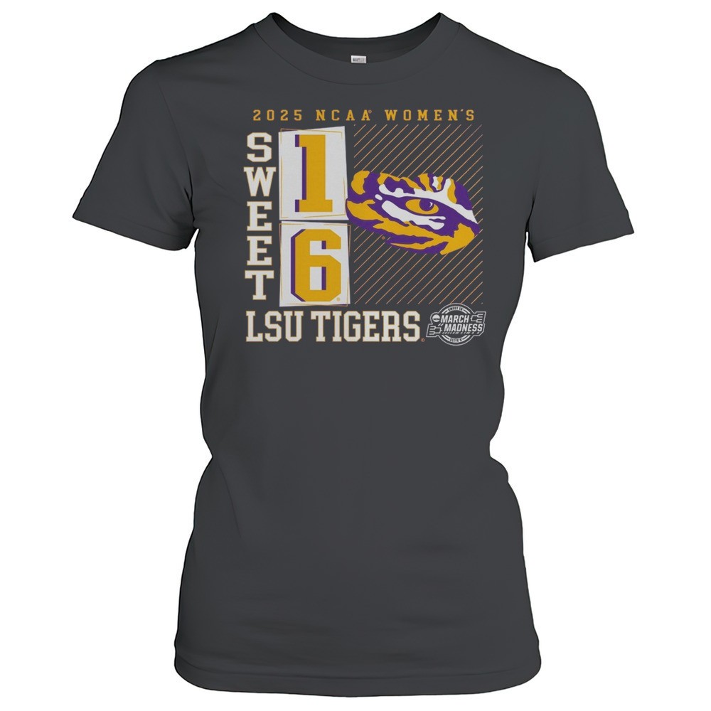 lsu-tigers-ncaa-womens-basketball-tournament-march-madness-sweet-16-elite-8-no-l-hlfp1t29 LSU Tigers NCAA Womens Basketball Tournament March Madness Sweet 16 Elite 8 No Look Pass 2025 Logo T-shirt