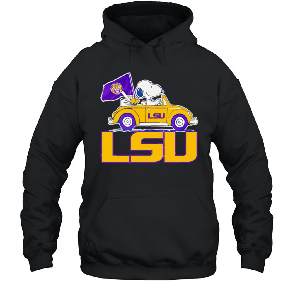 LSU Tigers x Snoopy go by car shirt