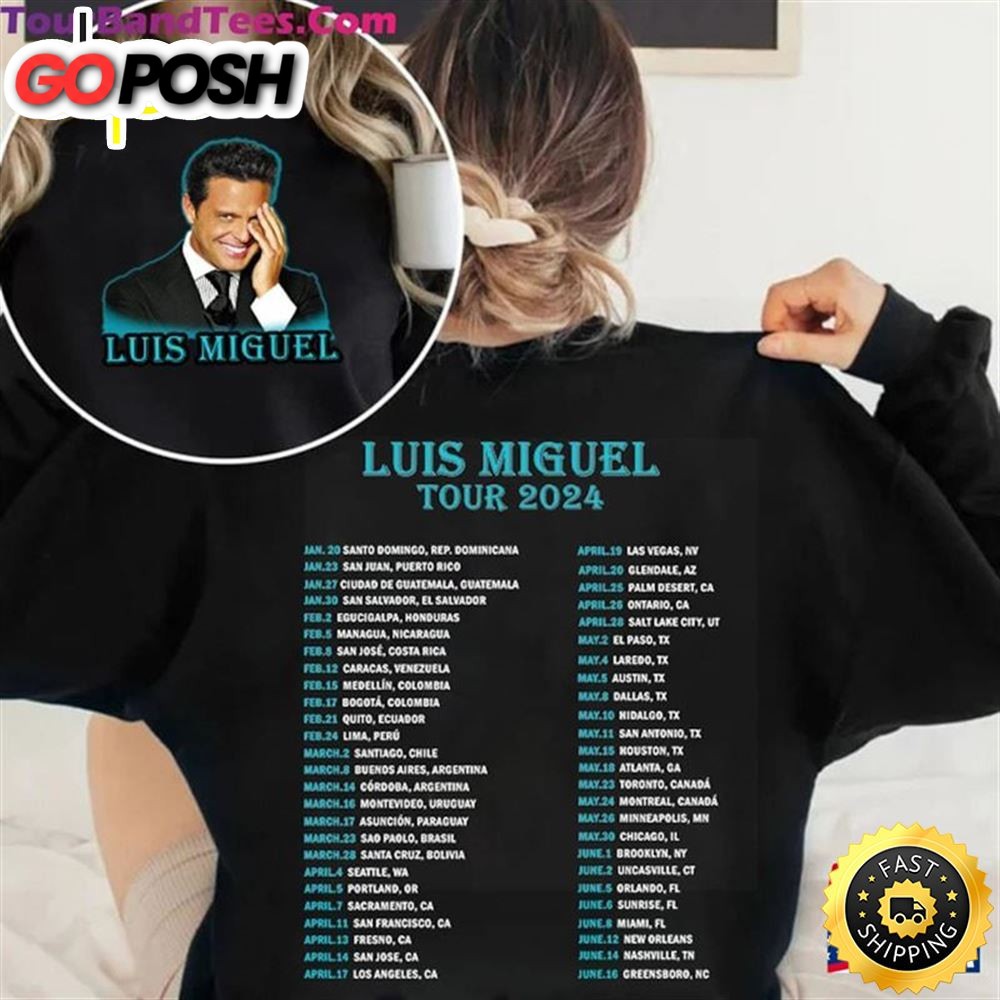 Luis Miguel Tour 2025 Shirt Concert For Fan Sweatshirt T-Shirt