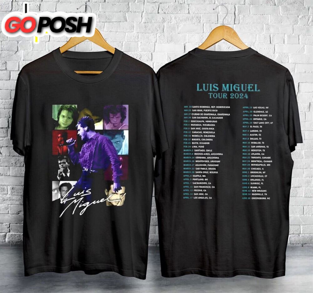 Luis Miguel World Tour 2024 Music T-Shirt