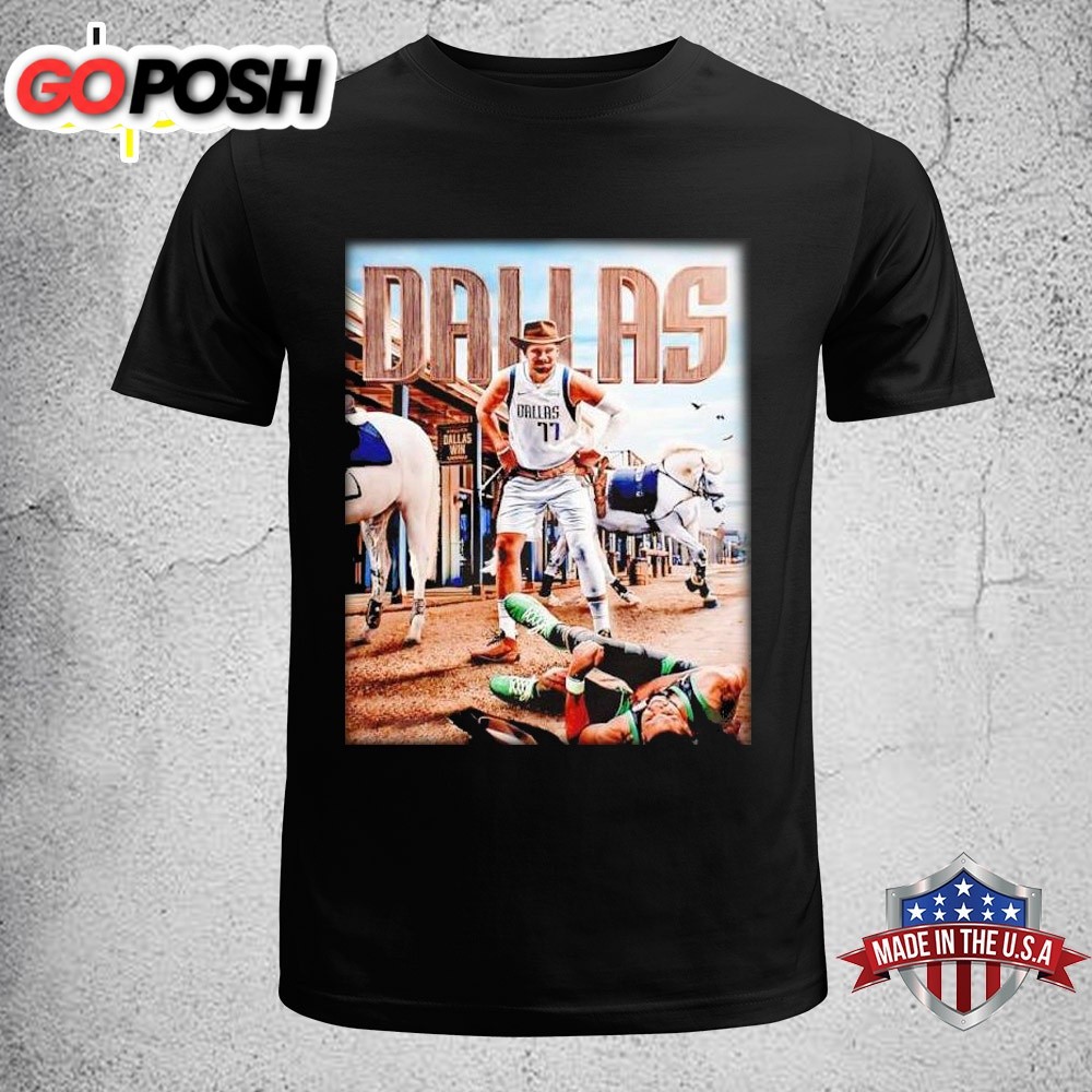 Luka Doncic Cowboy Dallas Mavericks Beat Jayson Tatum Boston Celtics Game 4 NBA 2025 Unisex T-Shirt