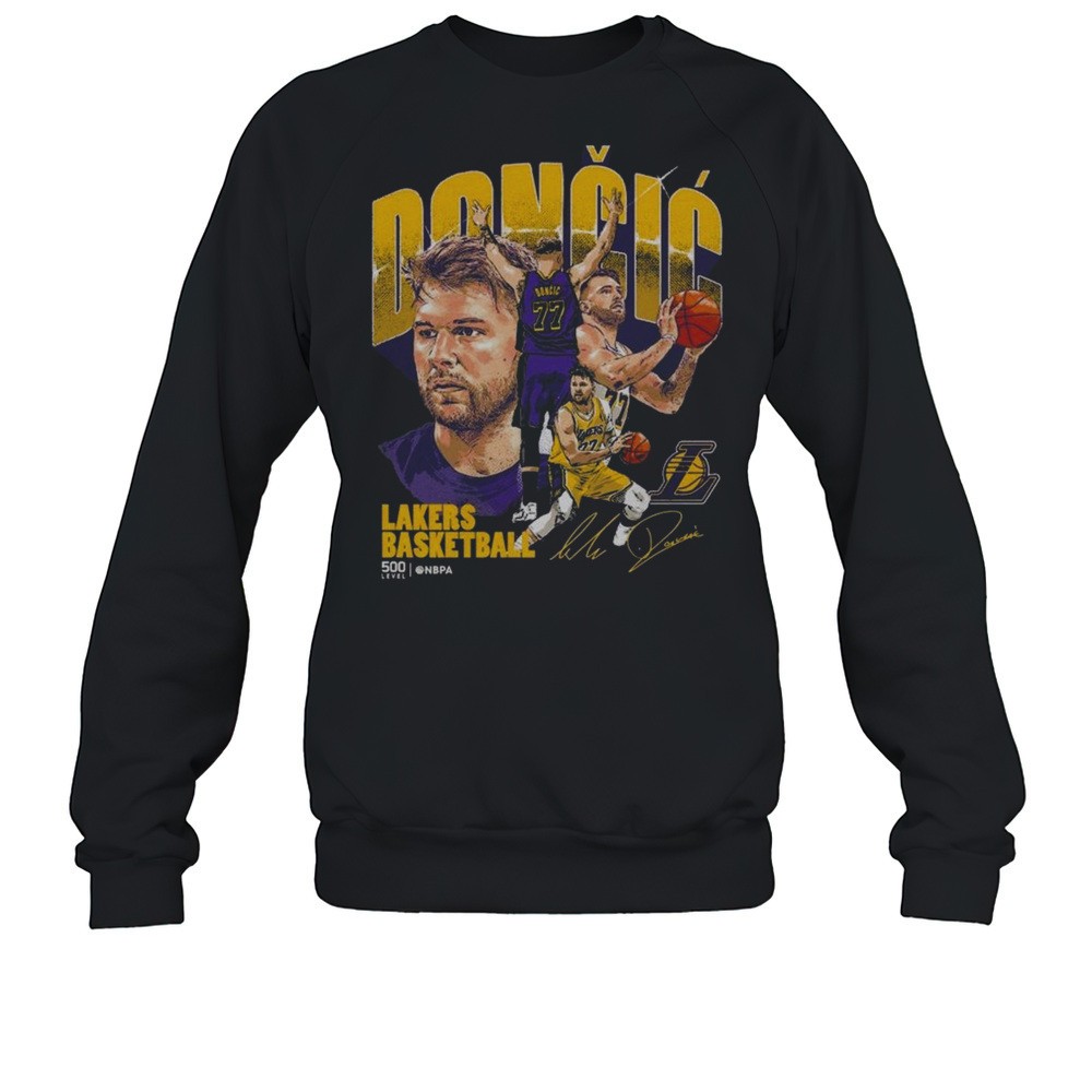 Luka Doncic Los Angeles Lakers Collage Signature 2025 Shirt