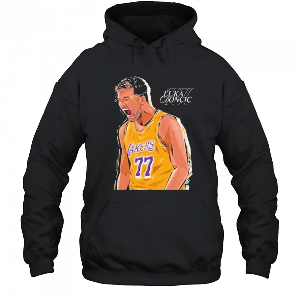 Luka Doncic Wearing New Lakers Luka T-Shirt