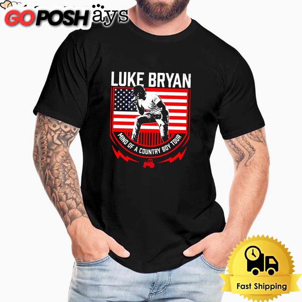 Luke Bryan Mind Of A Country Boy Tour Flag Unisex T-Shirt