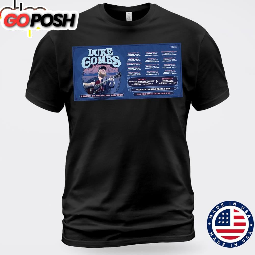 Luke Combs 2025 Tour Just Announced Unisex T-shirt