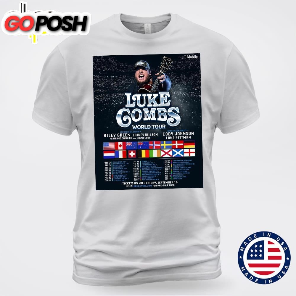 Luke Combs Getting Old 2025 World Tour Tee Unisex T-shirt