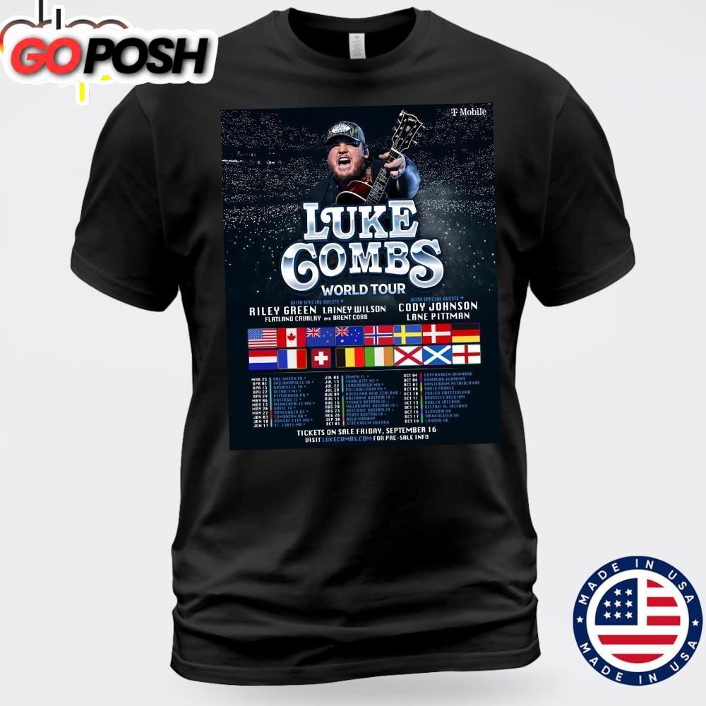 Luke Combs Getting Old 2025 World Tour Unisex T-shirt
