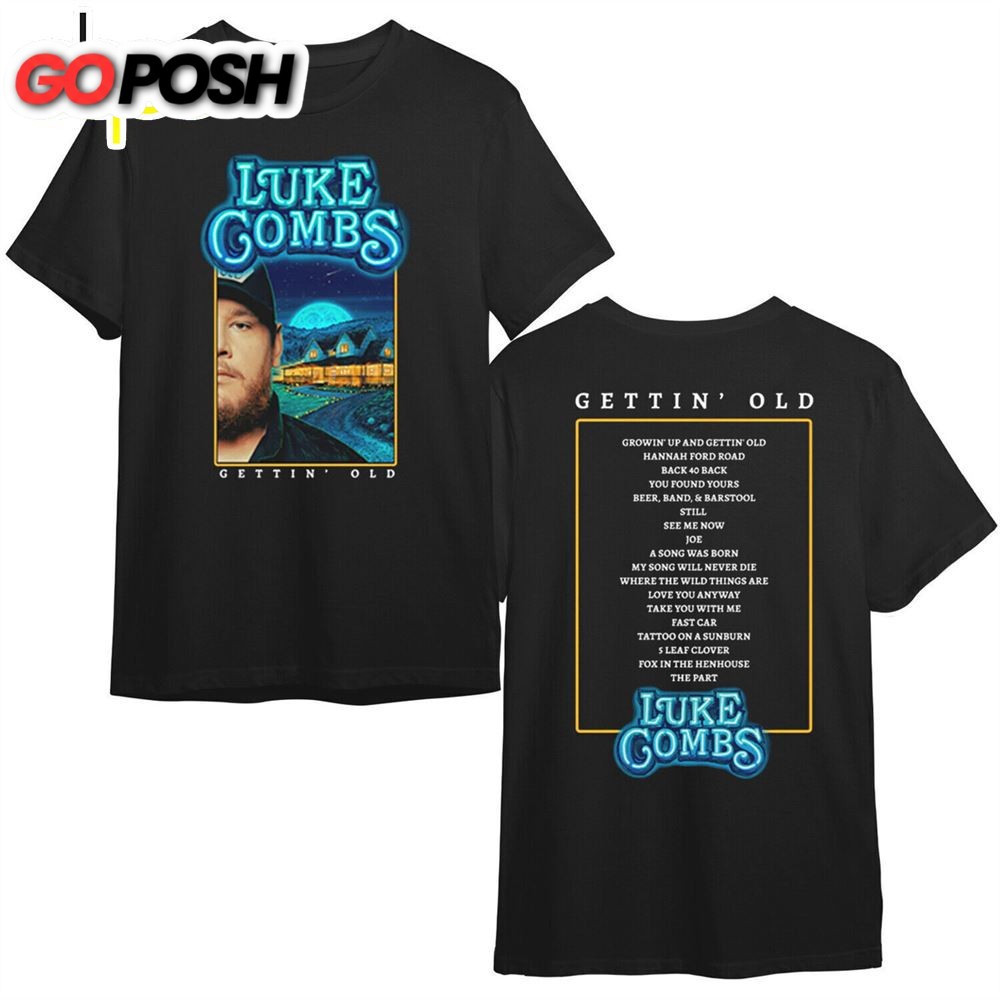 Luke Combs Growin Up and Gettin Old Tour 2024 T-Shirt For Fans
