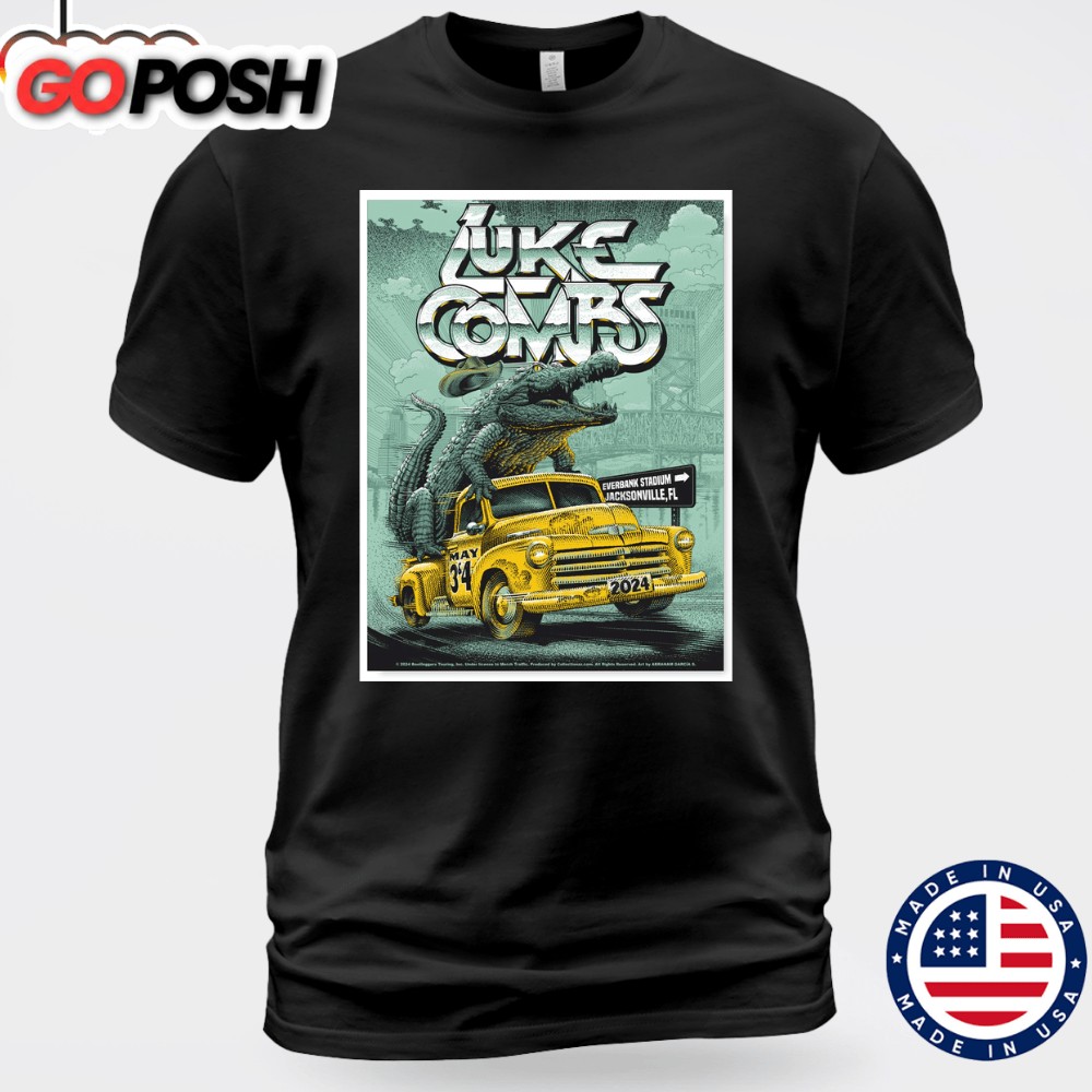 Luke Combs May 3, 2025 EverBank Stadium, Jacksonville, FL T-shirt