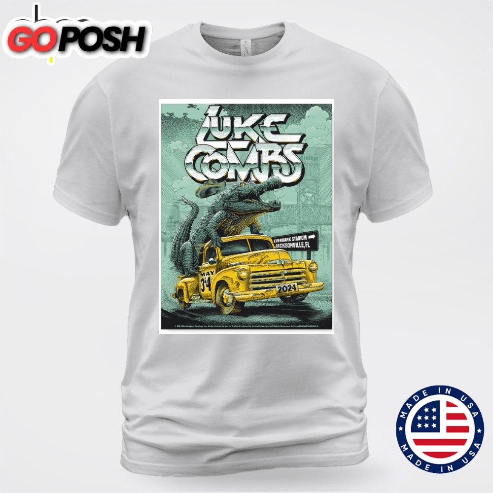 Luke Combs May 3, 2025 EverBank Stadium, Jacksonville, FL Unisex T-shirt