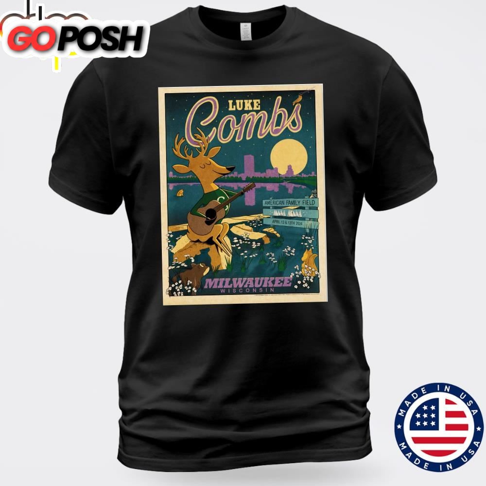 Luke Combs Milwaukee April 14, 2025 Unisex T-shirt