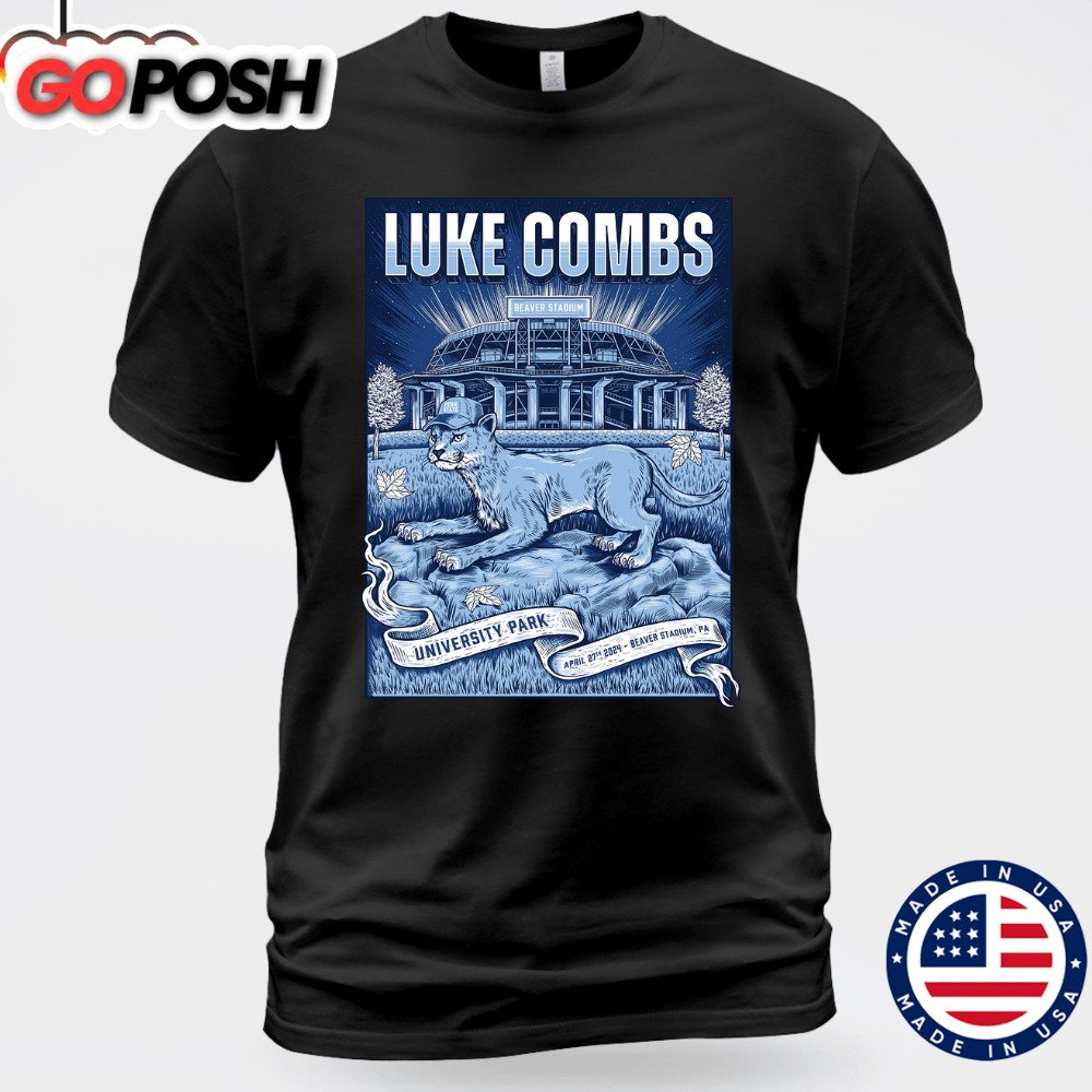 Luke Combs On April 27, 2025 At Beaver Stadium In University Park, PA T-shirt