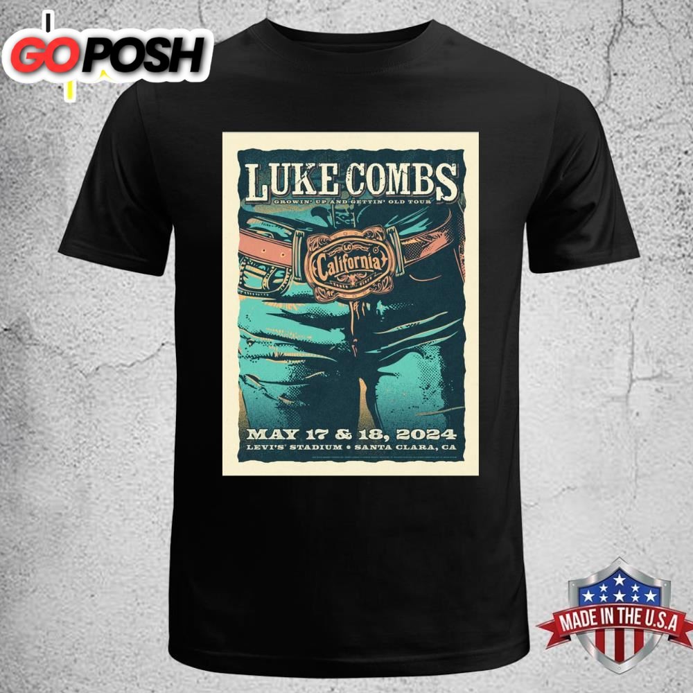 Luke Combs Santa Clara May 17 & 18 2025 Unisex T-shirt