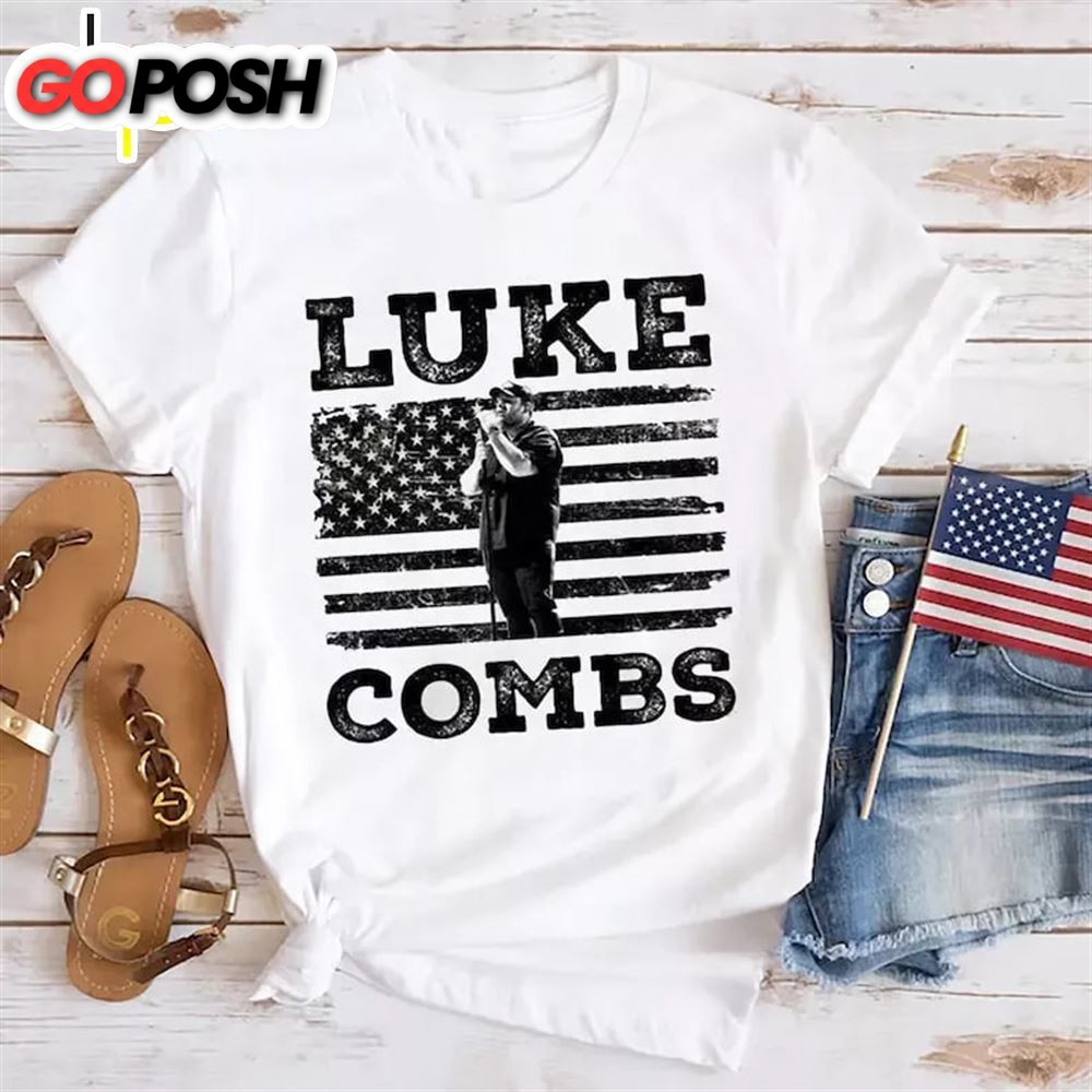 Luke Combs USA Flag T-Shirt, Luke Combs Graphic Tee