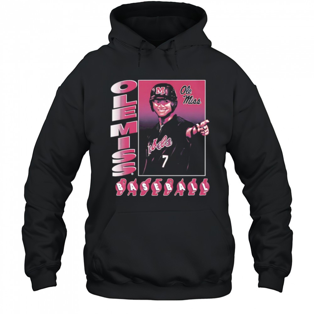 Luke Hill Ole Miss baseball box retro shirt