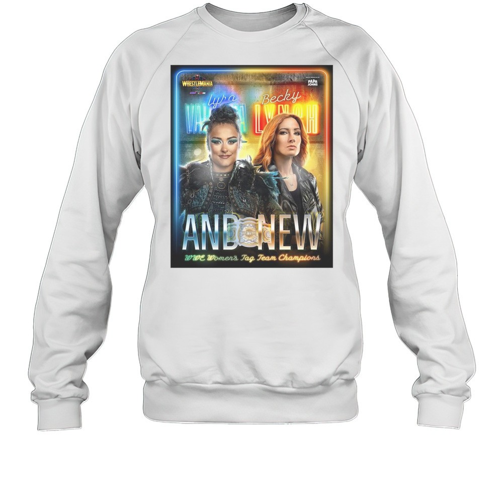 Lyra Valkyria Vs Becky Lynch WrestleMania 41 Vegas And New WWE Womens Tag Team Champions T-shirt