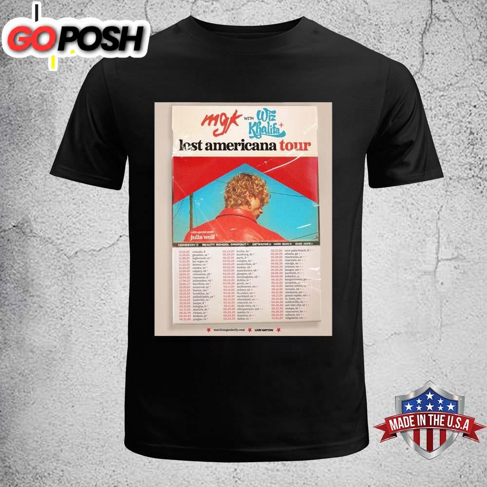 Machine Gun Kelly The Lost Americana World Tour 2026 Unisex T-Shirt