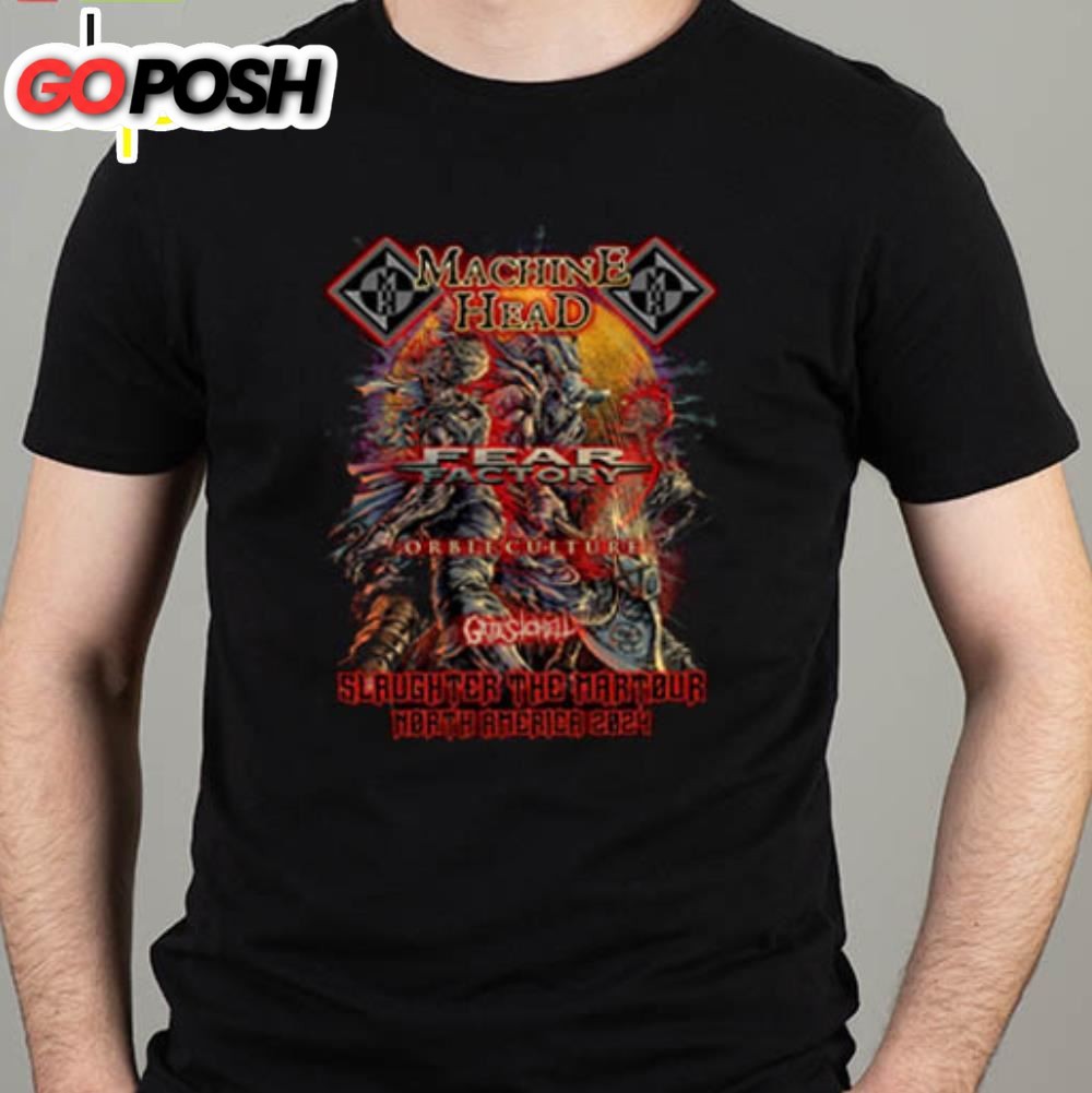 Machine Head Slaughter The Martour North America 2025 Tour Essentials T- Shirt