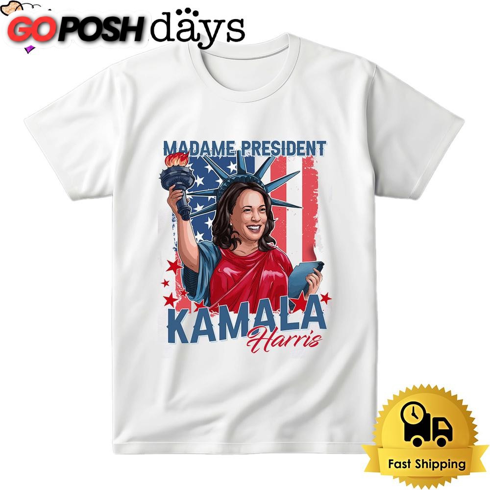 Madame President Kamala Harris 2024 Bright T Shirt