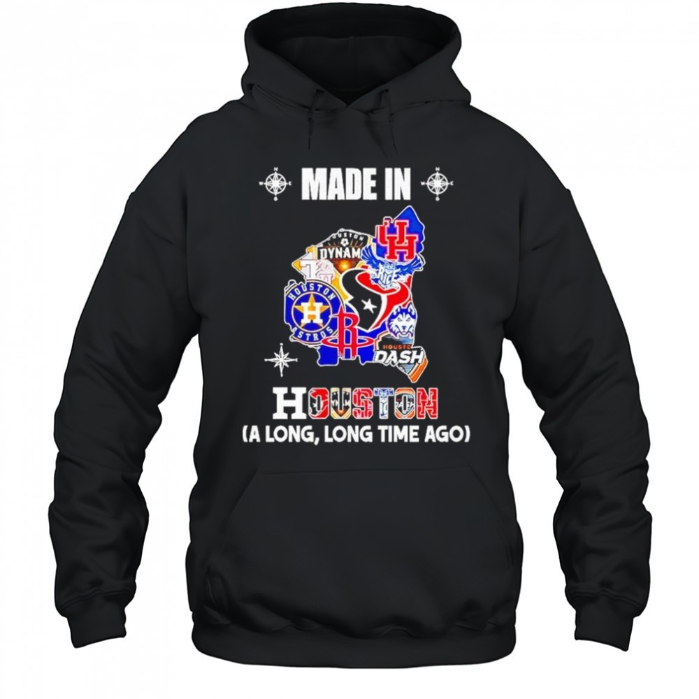 Made In Houston Sports Team A Long Long Time Ago Map Logo 2025 Shirt