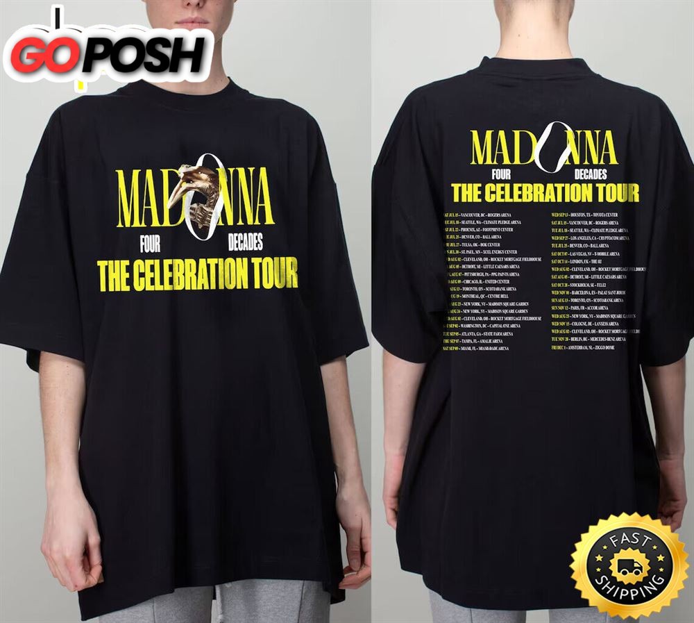 Madonna Four Decades The Celebration Tour 2023 Shirt