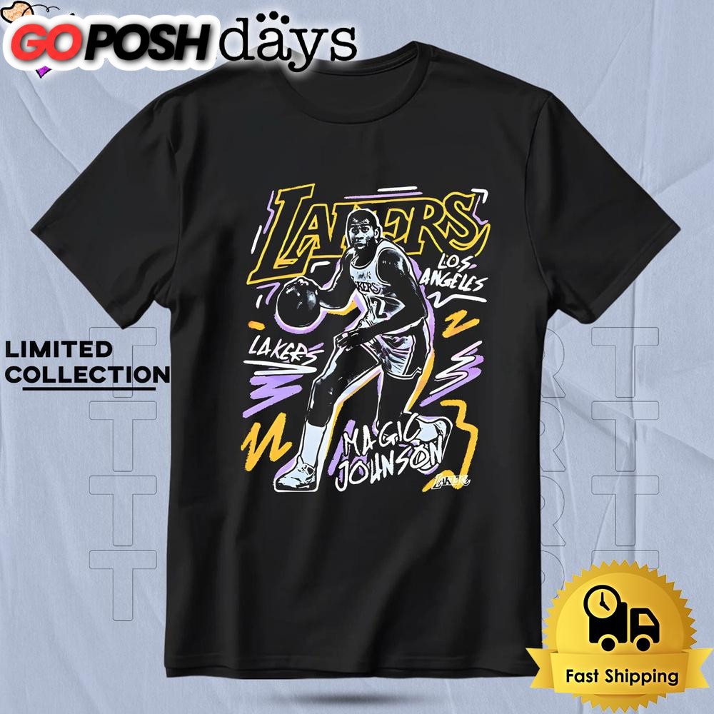 Magic Johnson Lakers Moment Chalked Up T Shirt