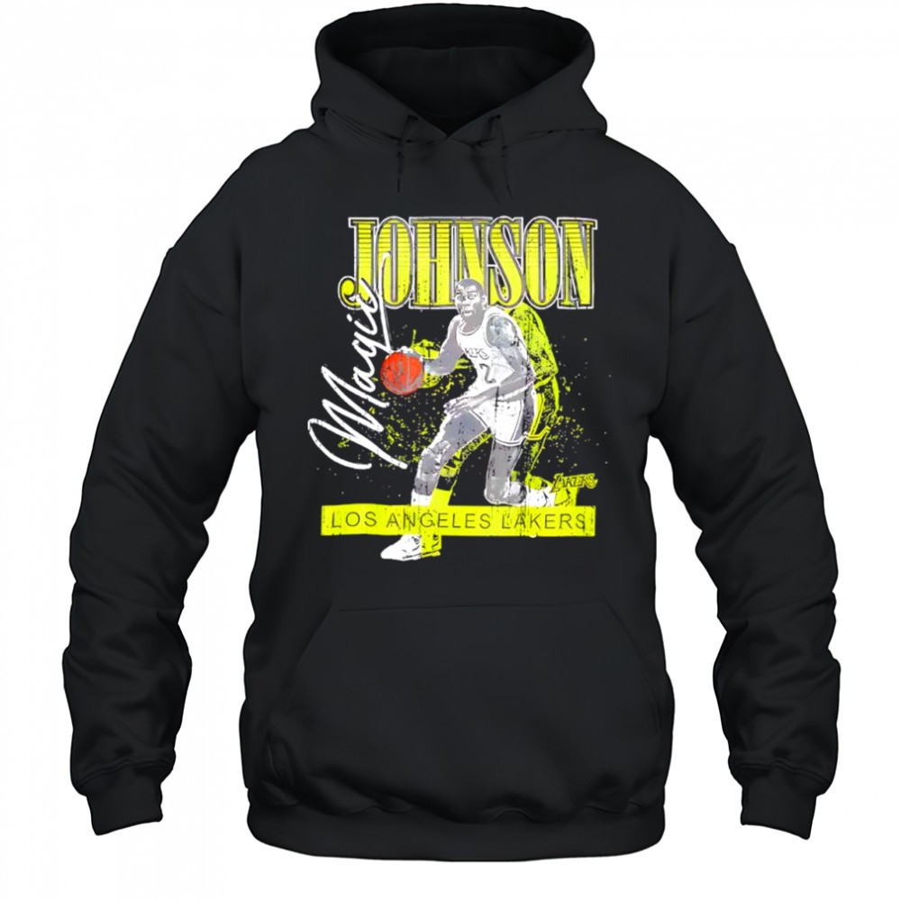 Magic Johnson Los Angeles Lakers Mitchell & Ness Neon Pop signature shirt