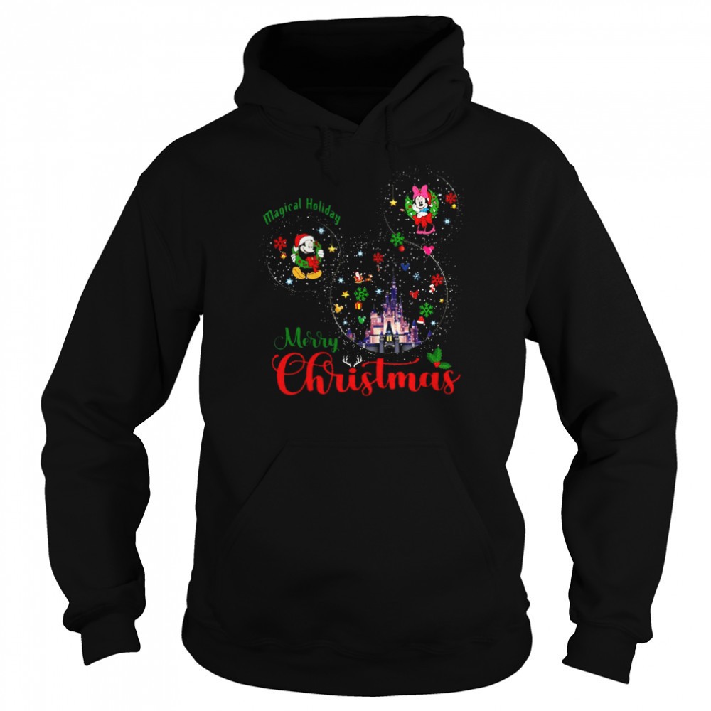 Magical holiday merry christmas disney shirt