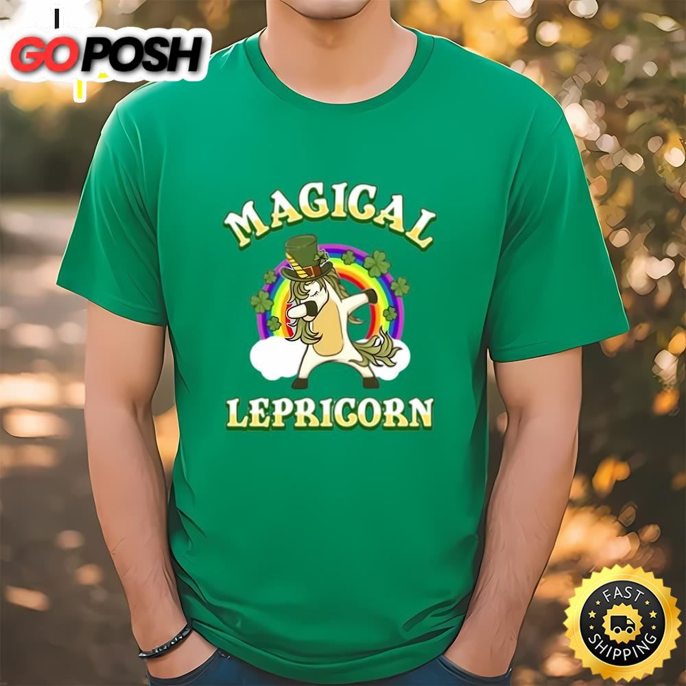 Magical Lepricorn Dabbing For St Patricks Day T-shirt