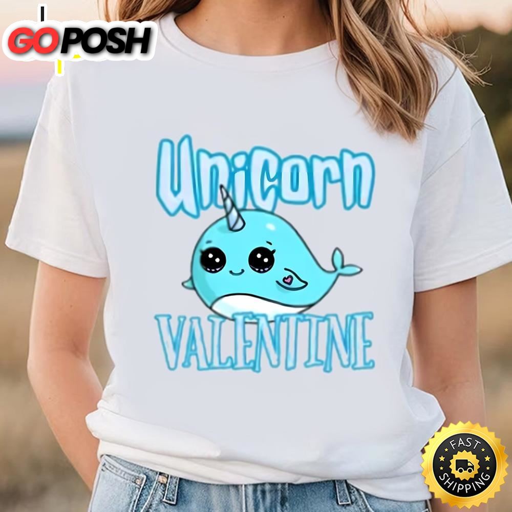 Magical Unicorn Valentines Day Love T-Shirt