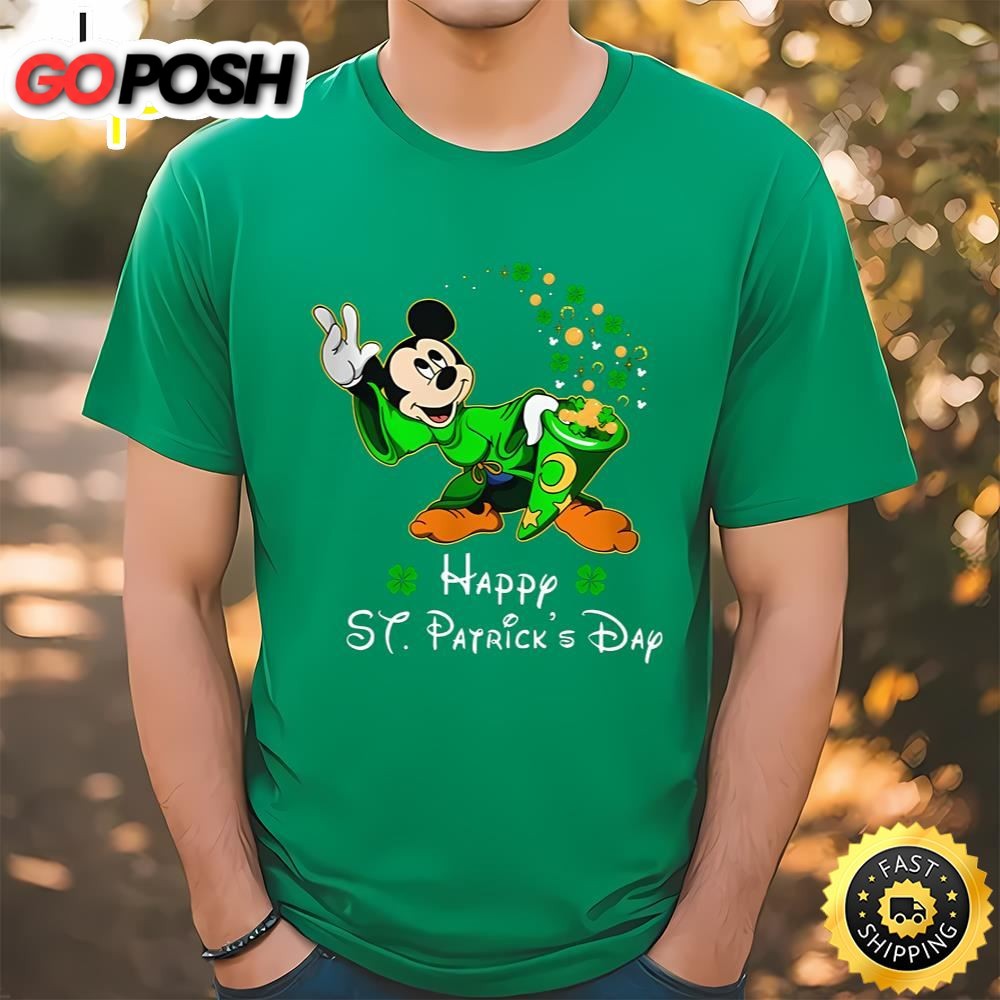 Magician Mickey Mouse Disney St Patricks Day Shirt