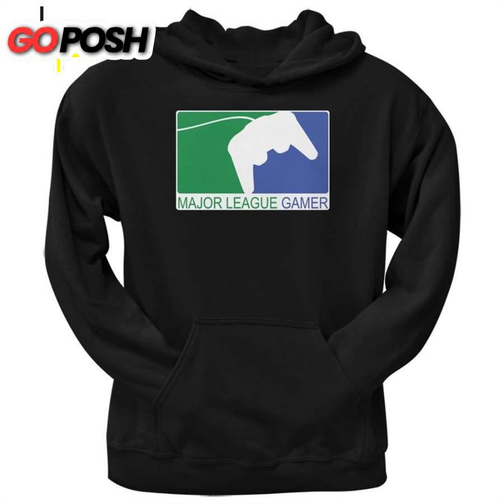 Major League Gamer Black Adult Pullover Hoodie