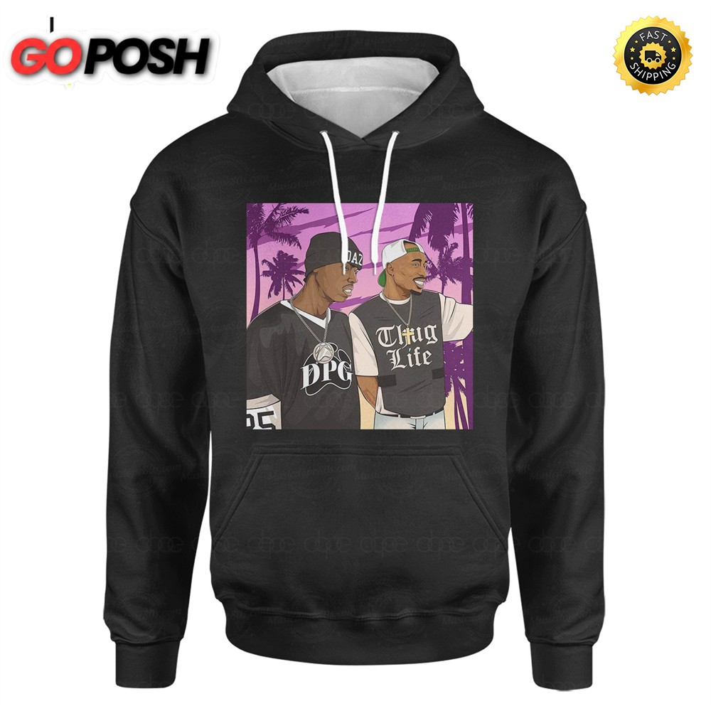 Makaveli & Dillinger Don’t Go 2 Sleep Hoodie
