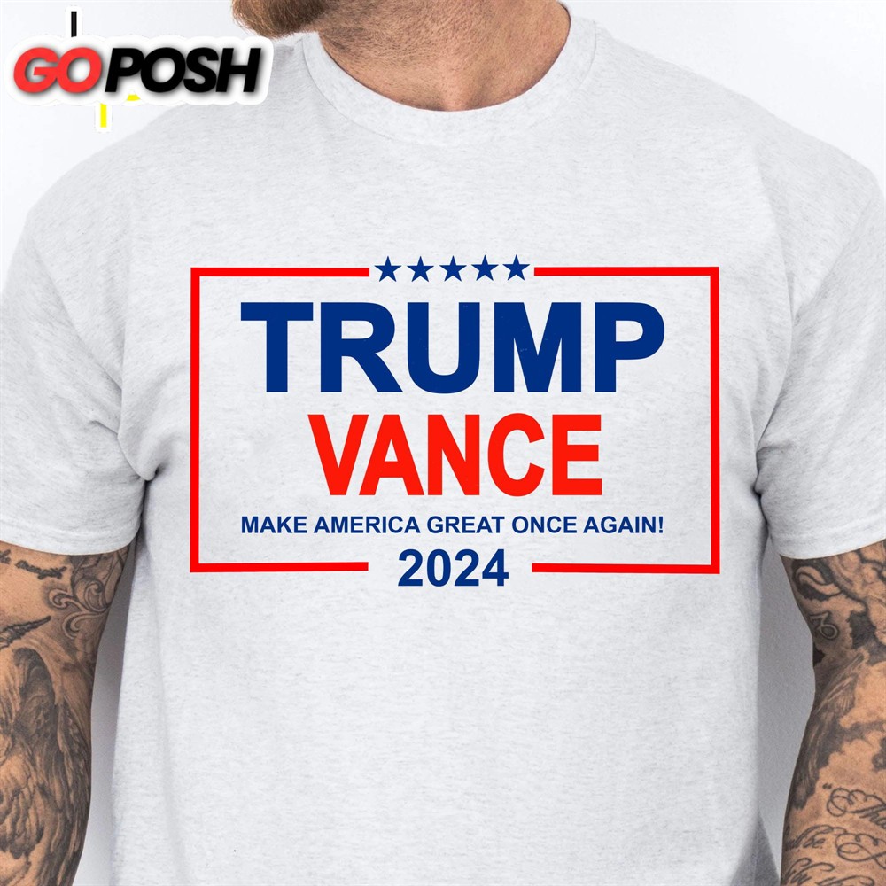 Make America Great Once Again Trump Vance 2024 Shirt Republican Shirt Trump Supporters Shirt Bright