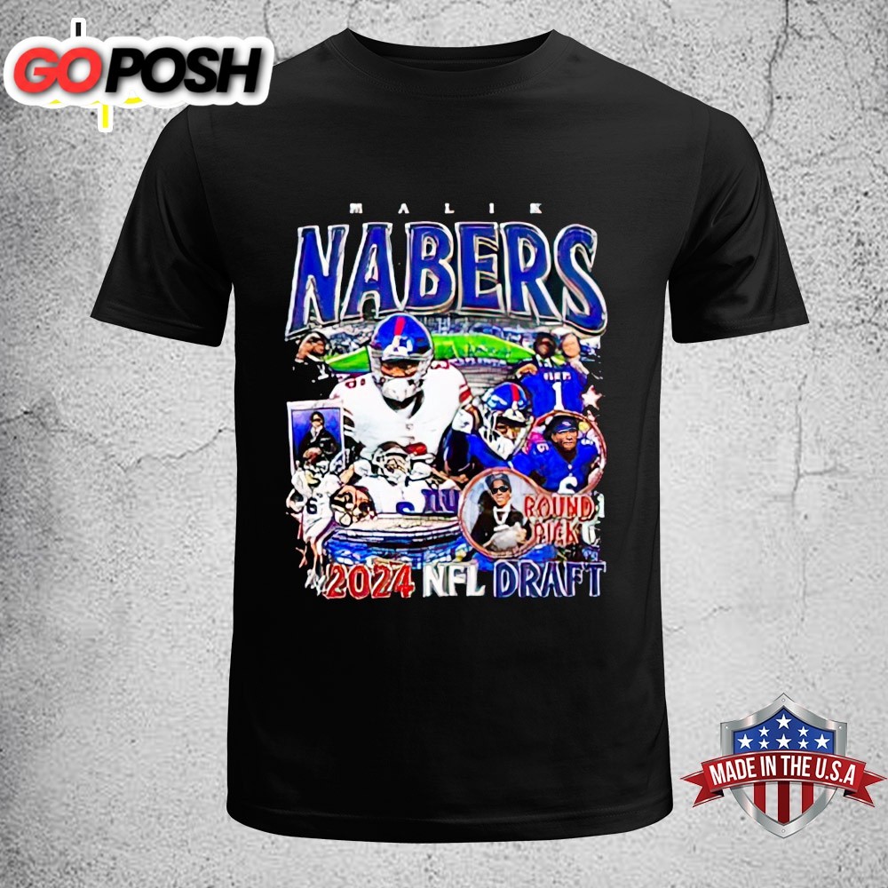 Malik Nabers New York Giants 2025 Nfl Draft Unisex T-Shirt
