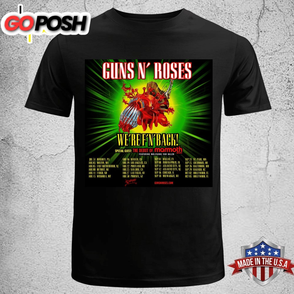 Mammoth WVH Chosen As Supporting Act For Guns N Roses Summer Tour T-shirt