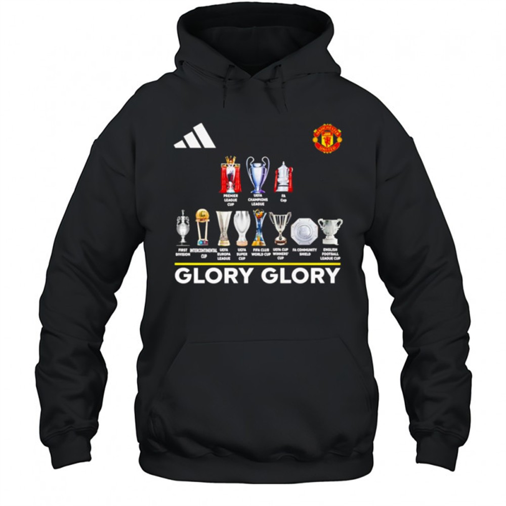 Manchester United glory glory trophies shirt