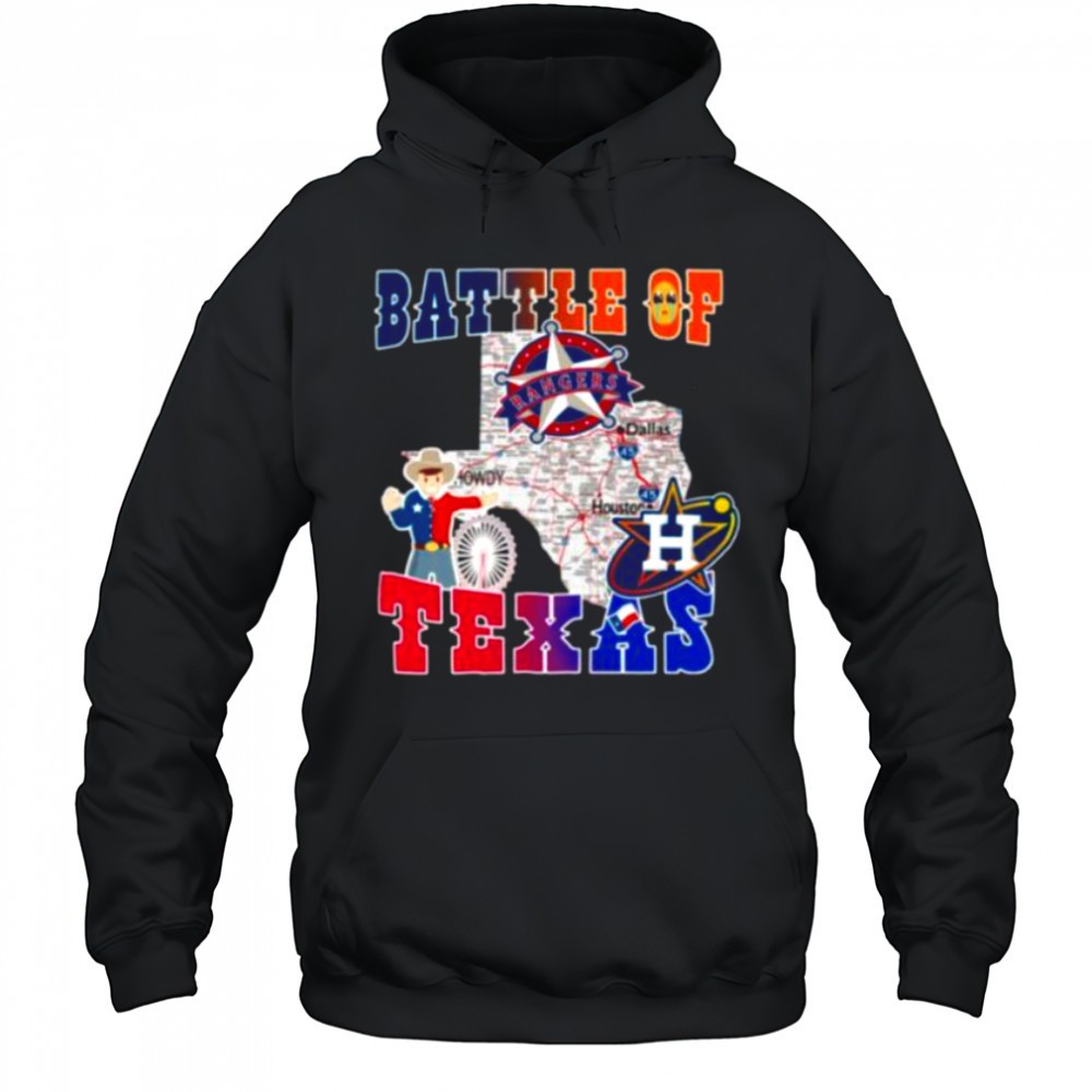 Map Houston Astros Vs Texas Rangers Battle Of Texas Shirt
