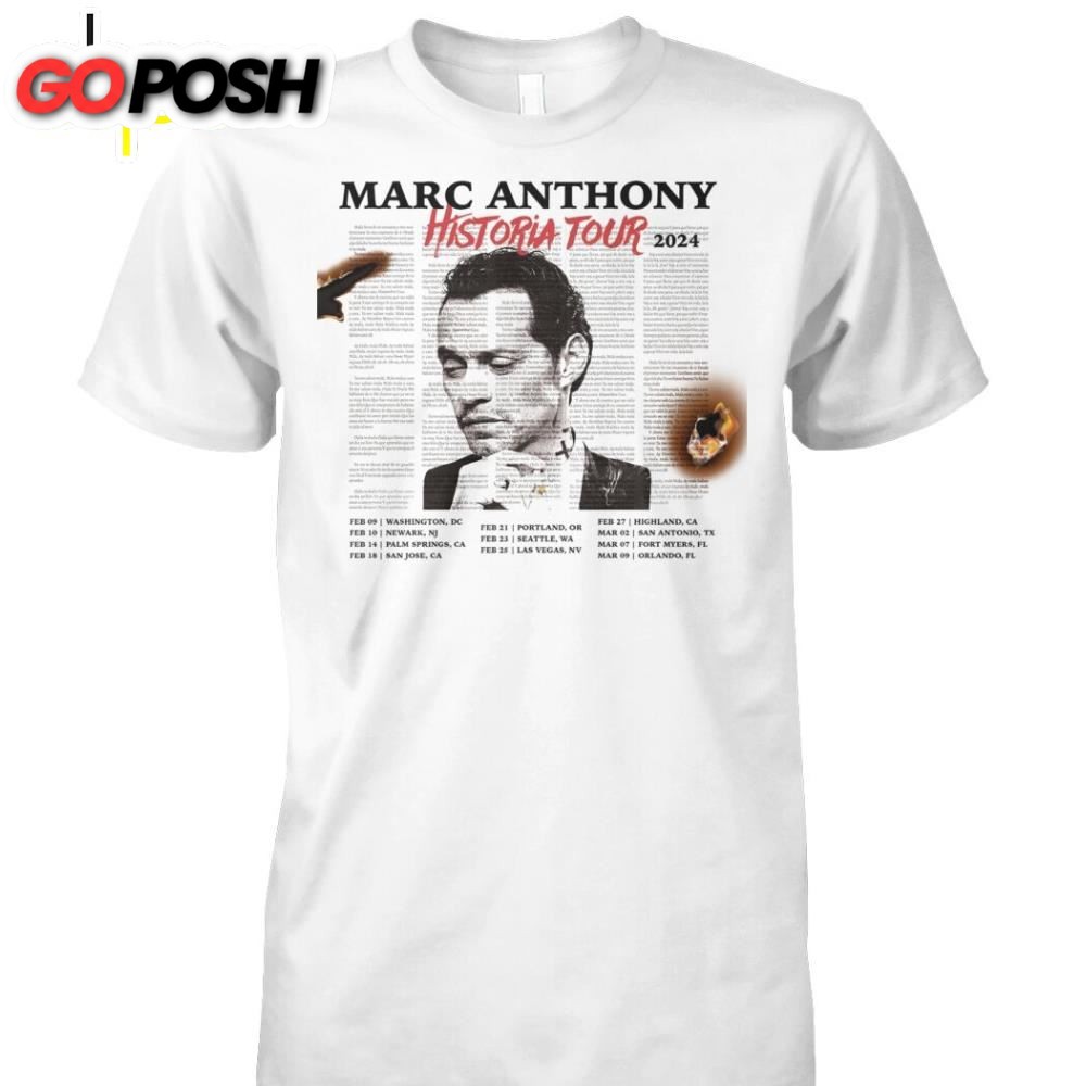 Marc Anthony Historia 2025 Tour Shirt